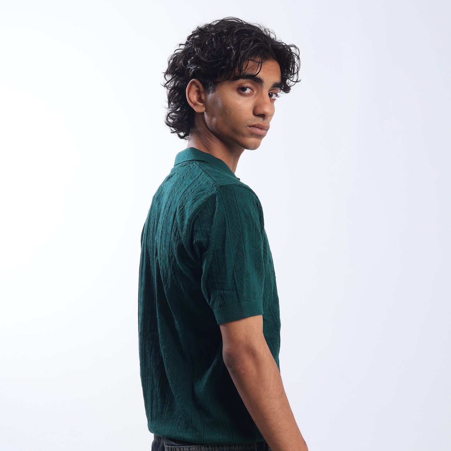 Standard Fit Polo Collar Knitwear Polo T-Shirt