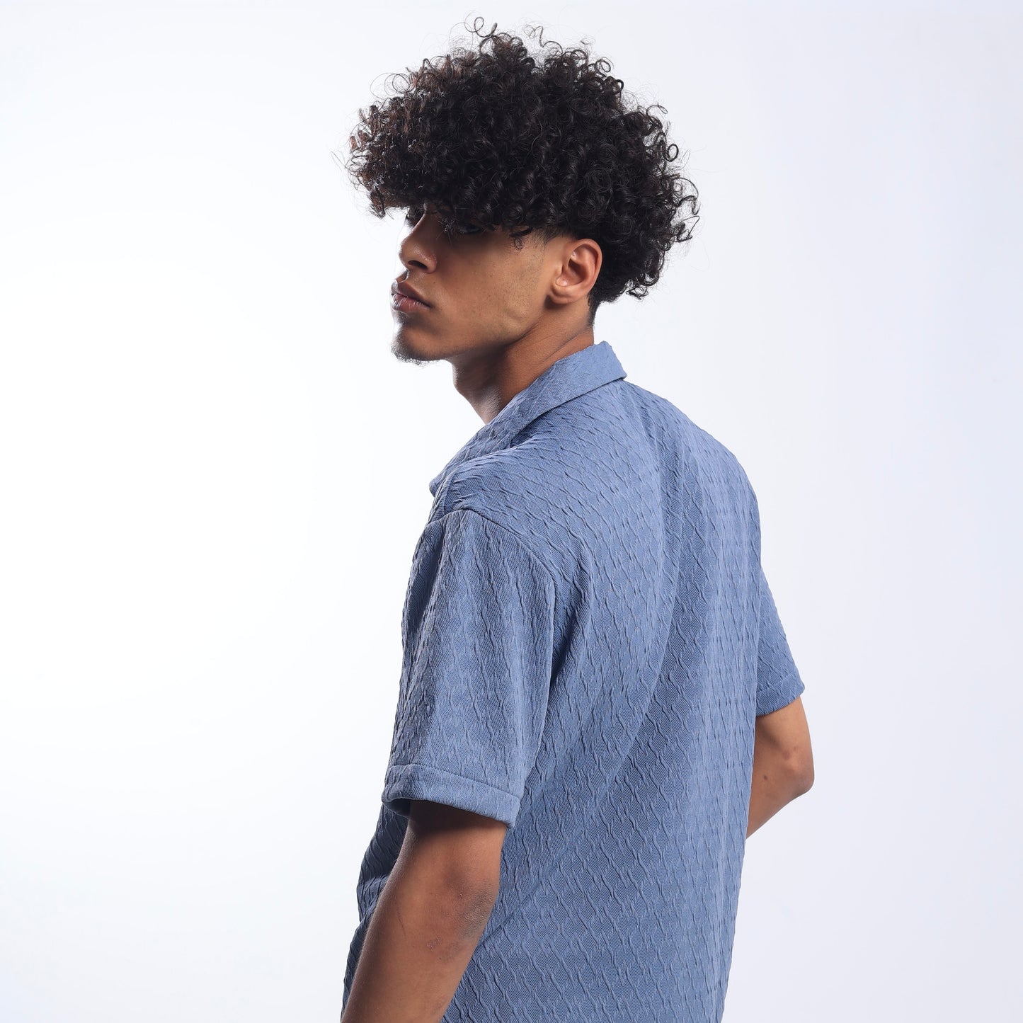 Regular Fit Polo Collar Short Sleeve Shirt