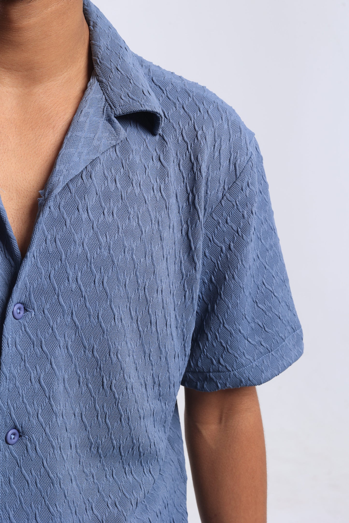 Regular Fit Polo Collar Short Sleeve Shirt