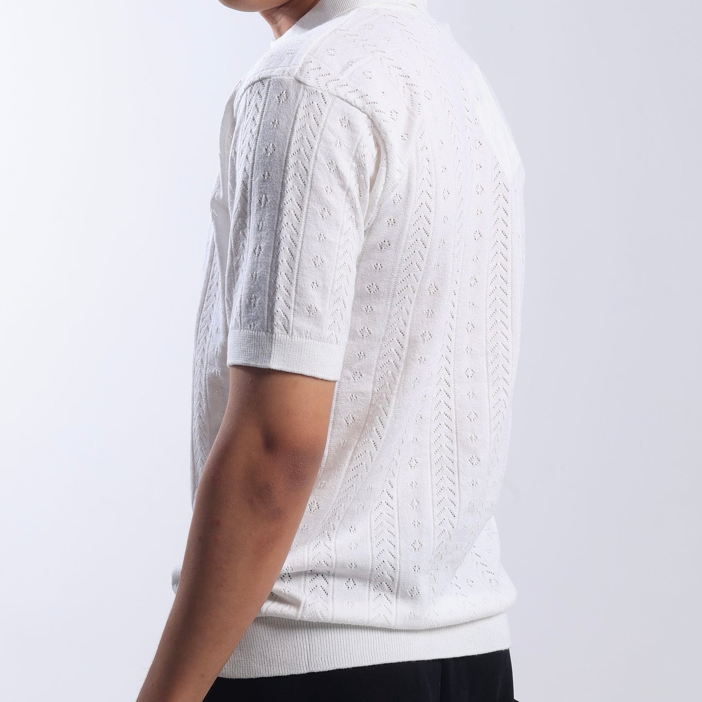 Standard Fit Polo Collar Knitwear Polo T-Shirt
